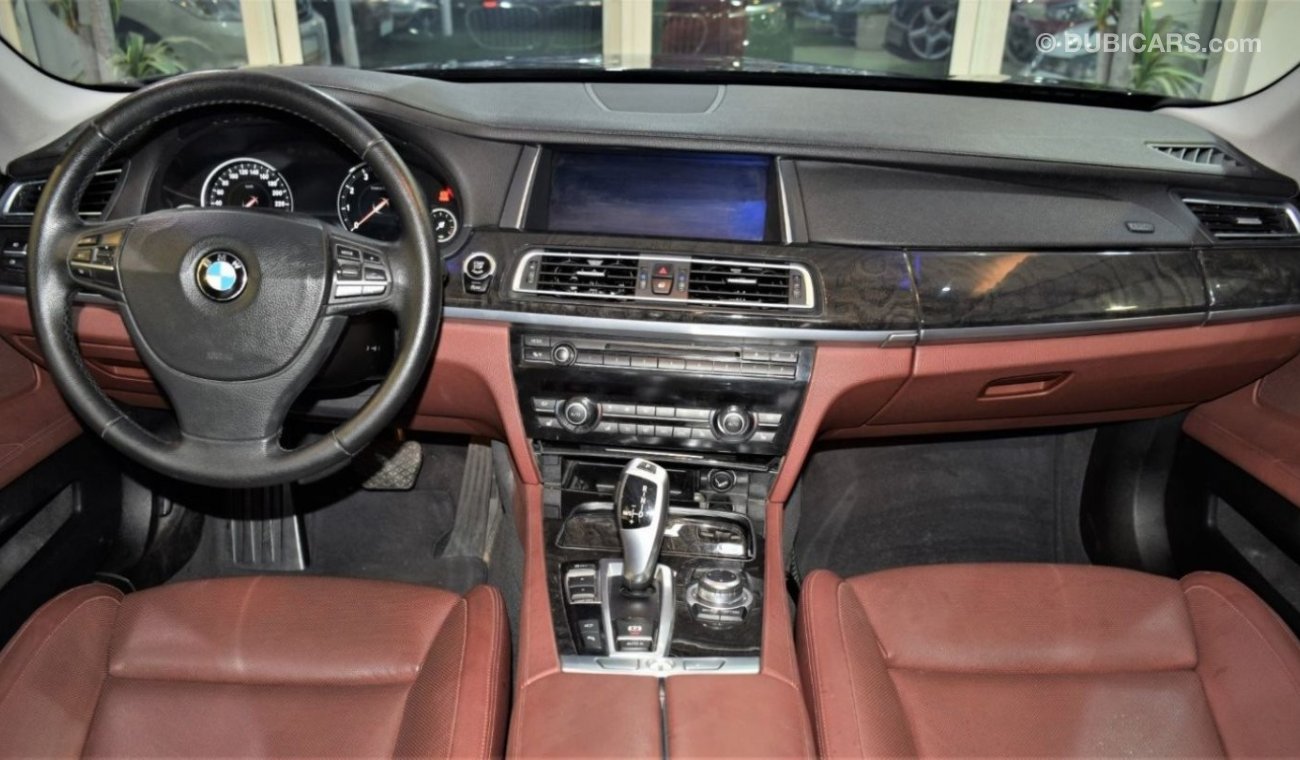 BMW 740Li ORIGINAL PAINT ( صبغ وكاله ) ONLY 63,000 KM! BMW 740Li ( 750 Badge ) 2013 Model!! GCC