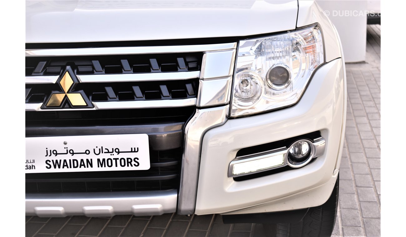 ميتسوبيشي باجيرو AED 1466 PM | 0% DP | 3.0L GLS 4WD V6 GCC WARRANTY