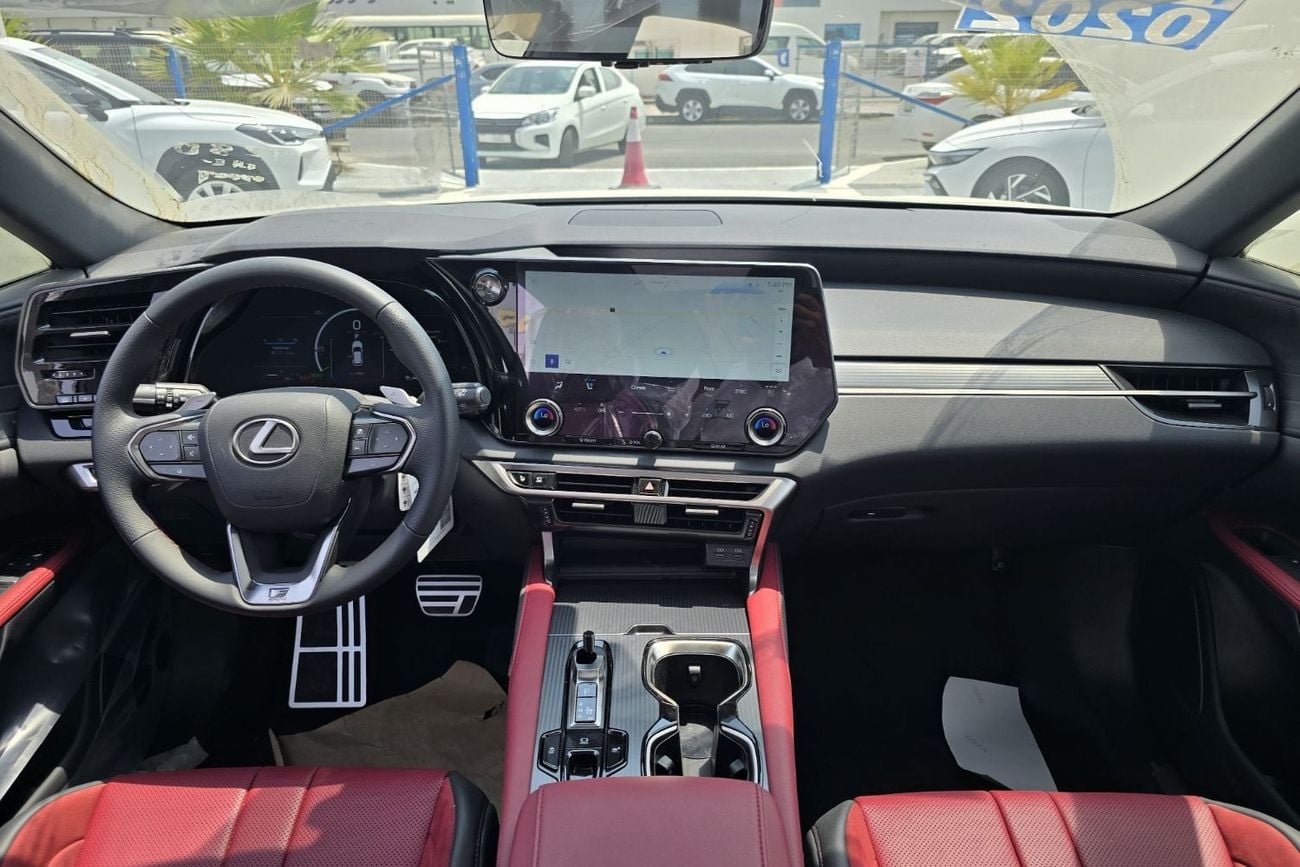 لكزس RX 500h F SPORT PERFORMANCE لكزس RX500h F-Sport موديل 2026، محرك 2.4 لتر تيربو + هجين، اللون أسود