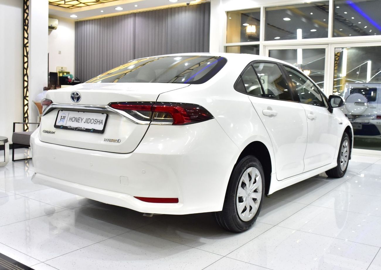 Toyota Corolla EXCELLENT DEAL for our Toyota Corolla Hybrid ( 2021 Model ) in White Color GCC Specs