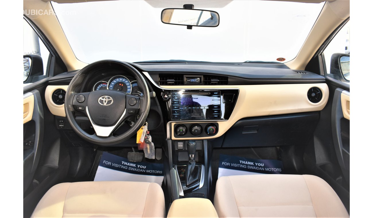 Toyota Corolla 1.6L SE 2018 GCC SPECS DEALER WARRANTY