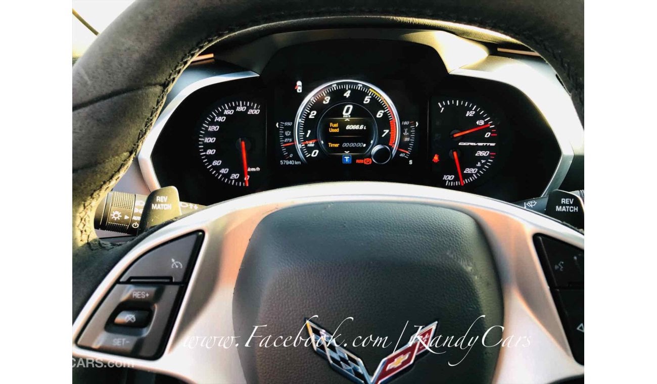 شيفروليه كورفت Z51 / STINGRAY KIT Z06 / ALCANTARA SEATS / HEADUP DISPLAY / 00 DOWNPAYMENT