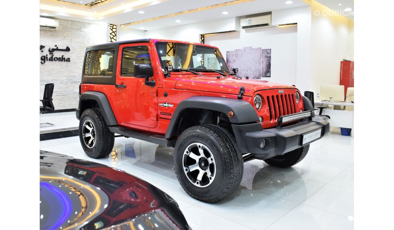 Jeep Wrangler Sport EXCELLENT DEAL for our Jeep Wrangler Sport ( 2015 Model! ) in Red Color! GCC Specs