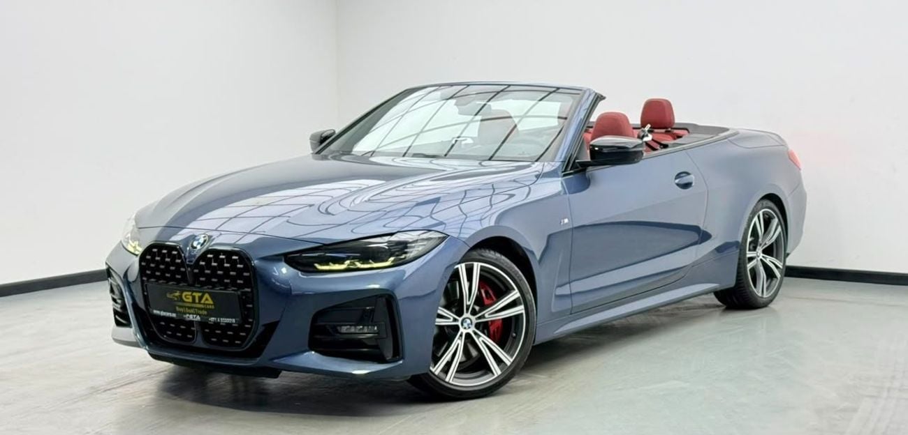 BMW 430i 2021 BMW 430i M-Sport Convertible, 2027 BMW Warranty + Service Pack, Full BMW Service History, GCC