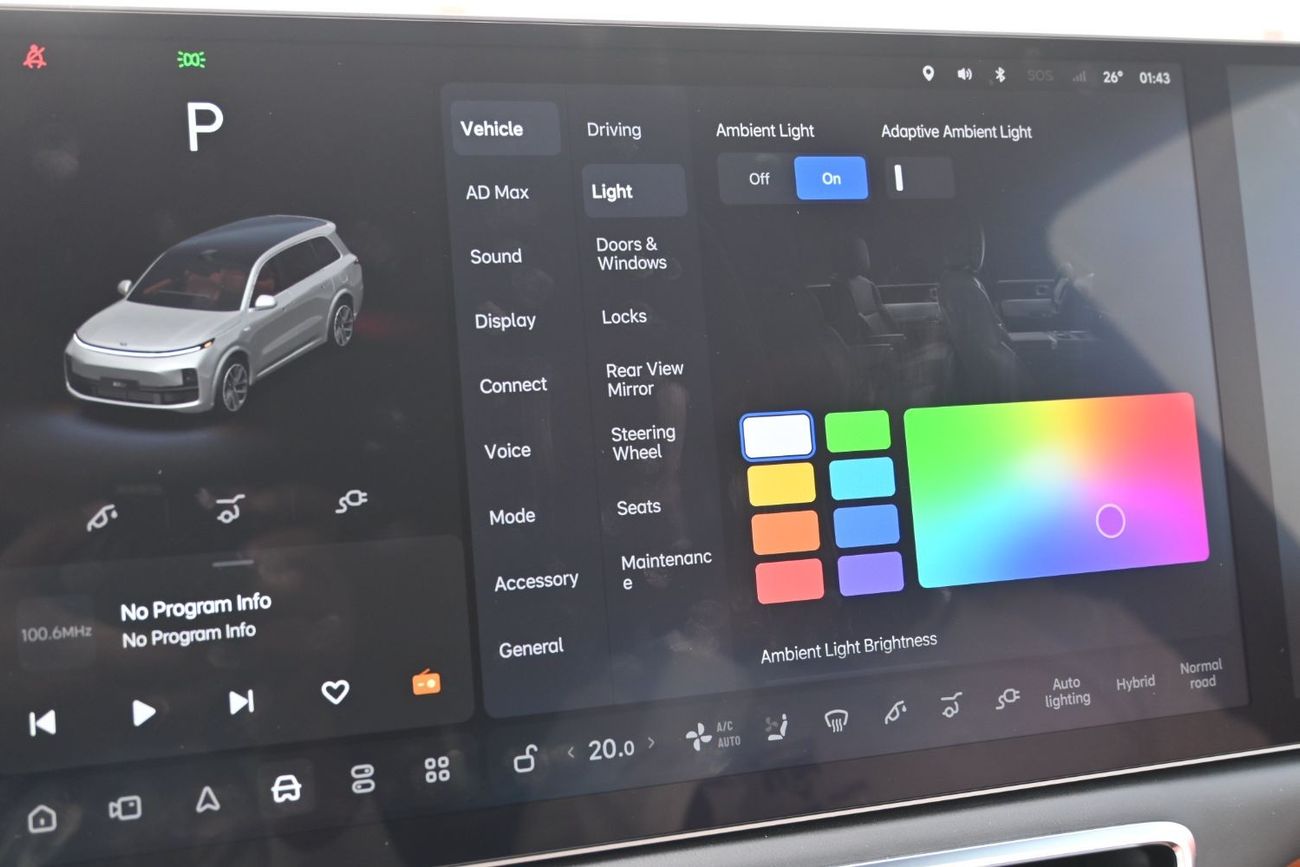 لي اوتو L9 Li L9 Ultra 1.5L Turbo Range Extended EV Model 2024 Color Silver