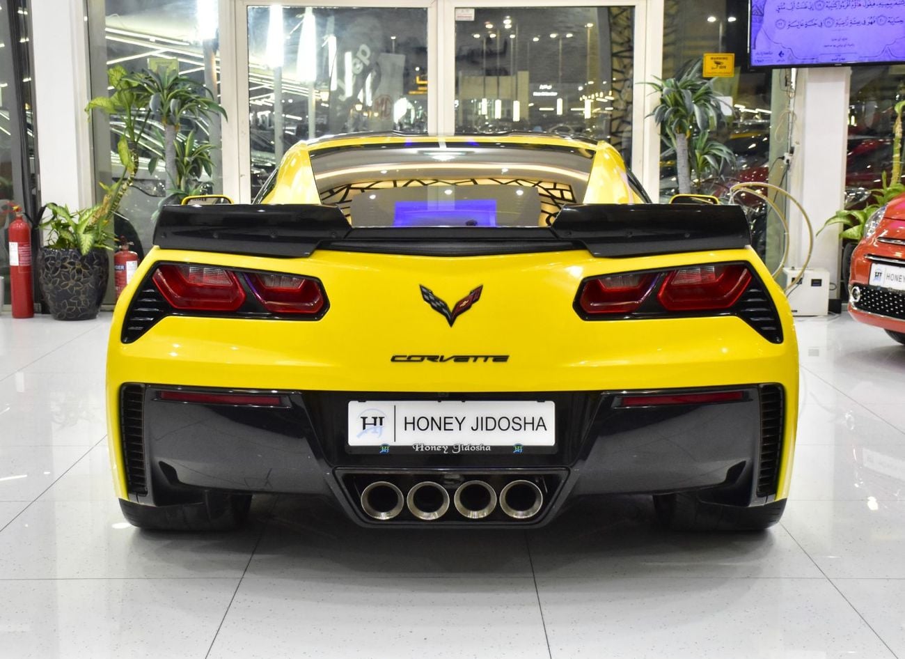 Chevrolet Corvette EXCELLENT DEAL for our Chevrolet Corvette C7 Grand Sport ( 2017 Model ) in Yellow Color GCC Specs