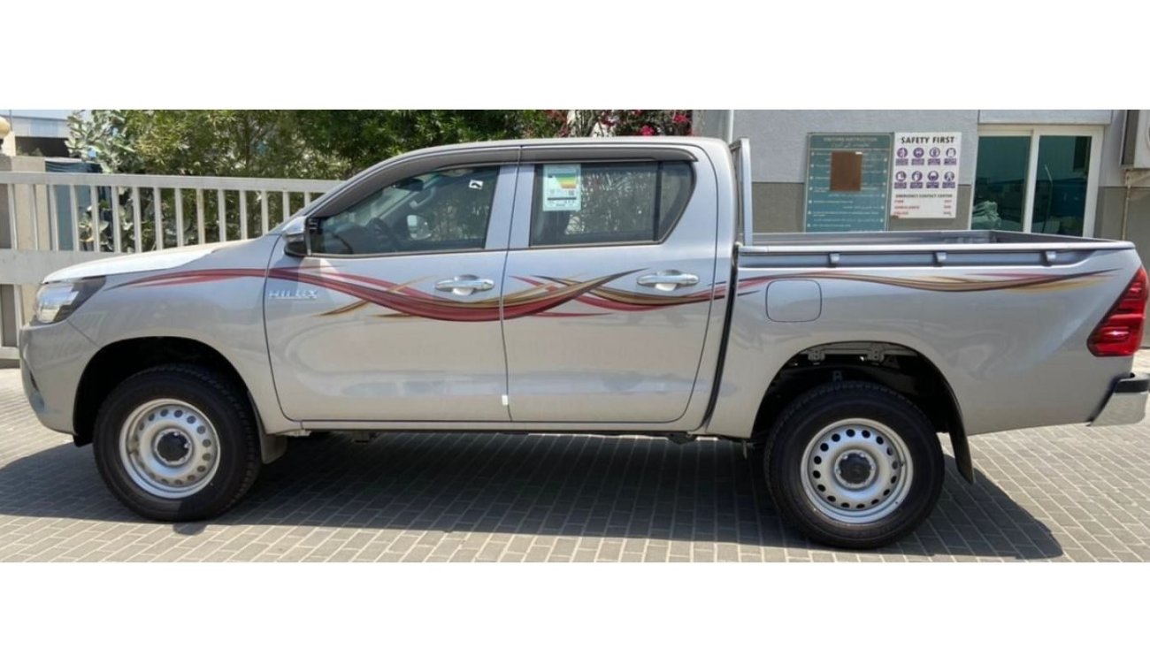 Toyota Hilux DC DIESEL 2.4L 4x4 6MT Plast Bump, AC, 6STR, AIR COMP, 2SPK, 2ABG, AVAILABLE IN COLORS