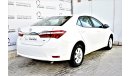 Toyota Corolla DEALER WARRANTY 2.0L SE 2016 GCC SPECS