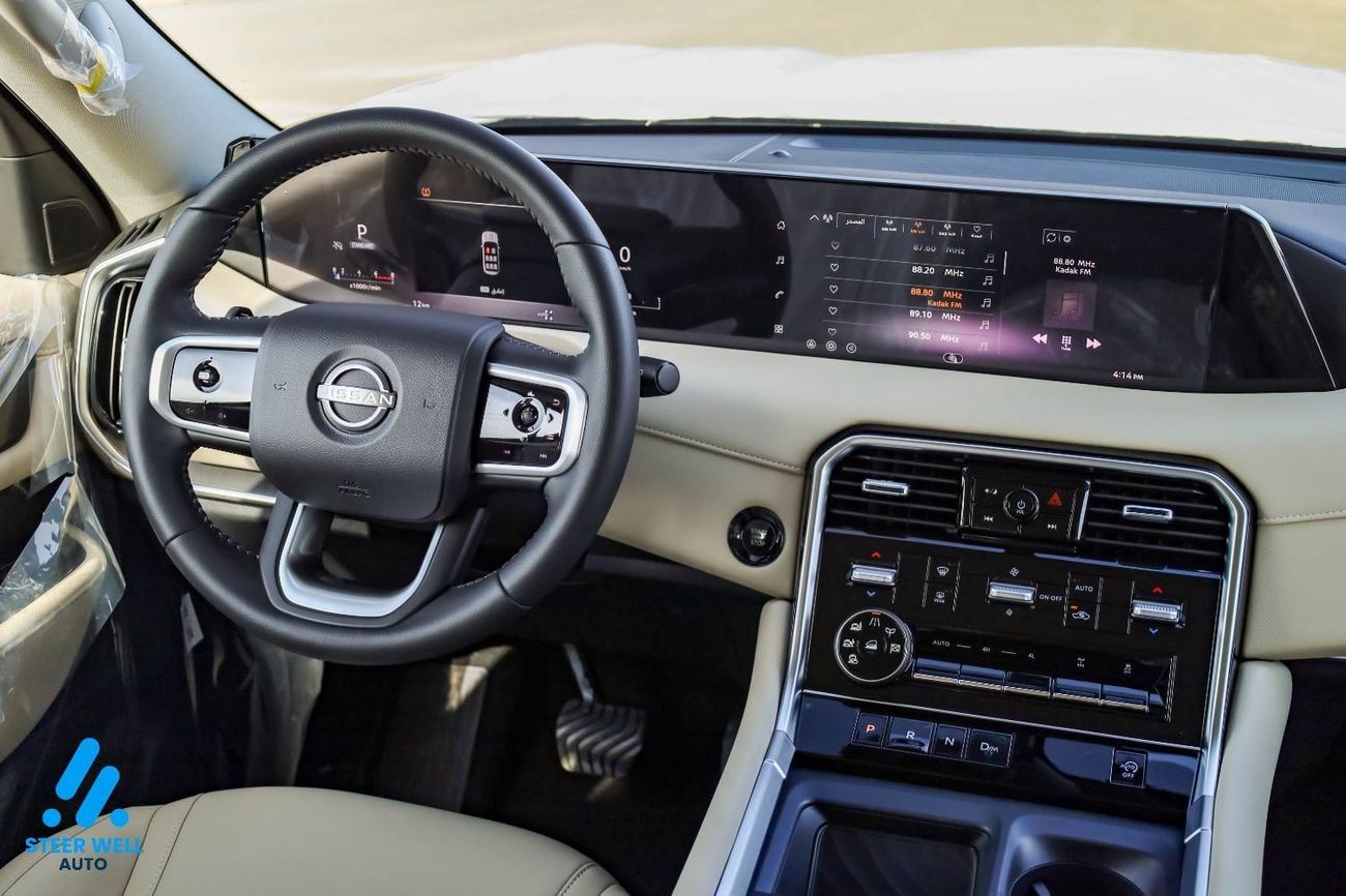 نيسان باترول LE T2 3.5L V6 AWD 9AT 2026 | 8-Seater | Power Tailgate | 18” Alloy Wheels | Full Safety