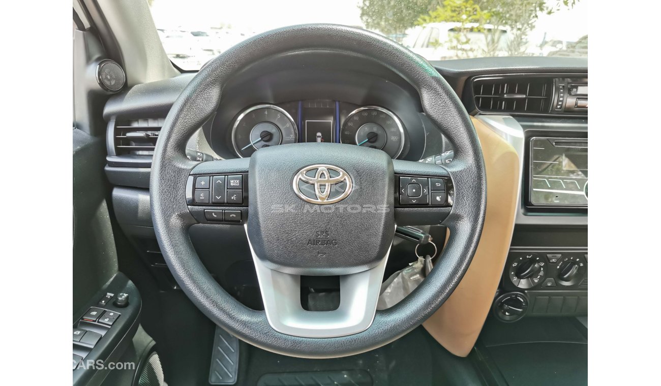 Toyota Fortuner 2.7L, 17" Tyre, DRL LED Headlights, ECO/PWR Drive Mode, Fabric Seats, Dual Airbags (LOT # 9582)