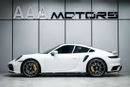 Porsche 911 Turbo 3.8L (580 HP) Coupe | GCC Specs | Full Option | Dealer Warranty Until 2027 | No Accident / No