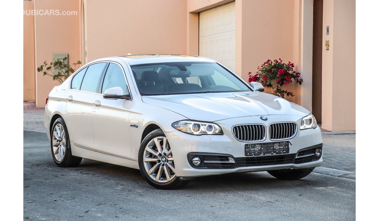 BMW 520i i 2016 GCC Warranty with Zero Down-Payment.