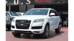 Audi Q7 QUATRO V6 3.0 FULLY LOADED 2015 GCC FSH WITH AGENCY IN MINT CONDITION