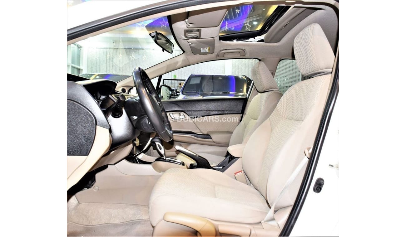 هوندا سيفيك AMAZING Honda Civic 1.8 i-VTEC 2014 Model White Color GCC Specs
