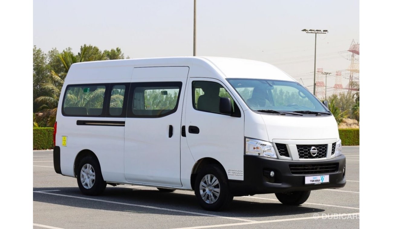 Nissan Urvan 2017 | NV350 COMMUTER VAN | 13 SEATER, MANUAL, PETROL | GCC SPECS - EXCELLENT CONDITION