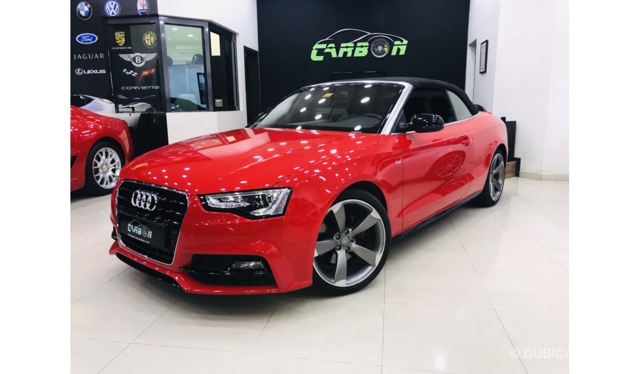 Audi A5 35TFSI CONVERTIBLE S LINE - 2016 - GCC - ONE YEAR WARRANTY - ( 1,380 AED PER MONTH )