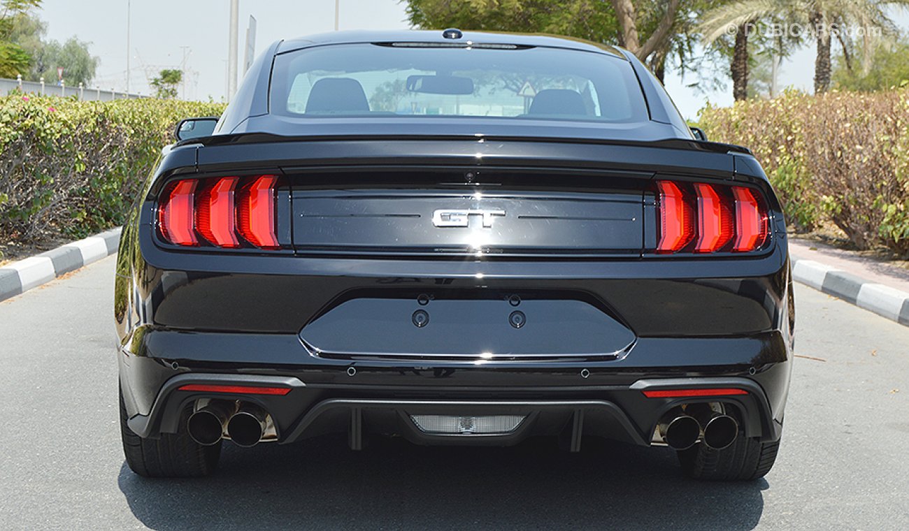 Ford Mustang 2019 GT Premium, 5.0 V8 GCC, 0km w/ 3Yrs or 100K km WTY + 60K km SERV # Carbon Fiber