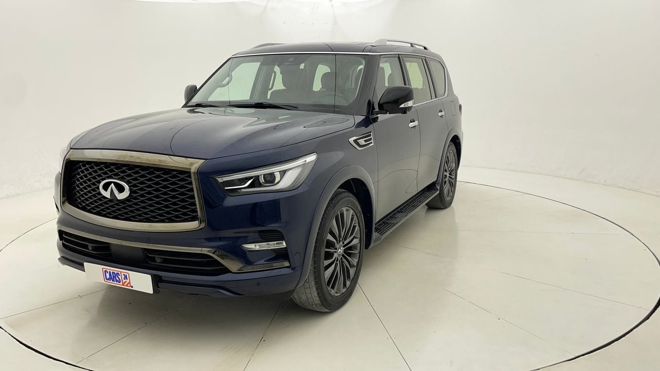 إنفينيتي QX80 LUXE SENSORY PROACTIVE BLACK EDITION 5.6 | بدون دفعة مقدمة | اختبار القيادة في المنزل
