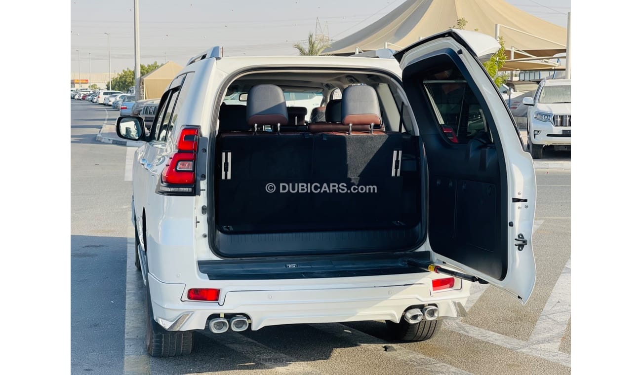 تويوتا برادو Toyota prado Diesel engine 2.7 model 2017 from japan white color 7 seater car very clean and good co