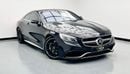 Mercedes-Benz S 63 AMG Coupe 2015 Mercedes-Benz S63 AMG 4MATIC, Service History, Excellent Condition