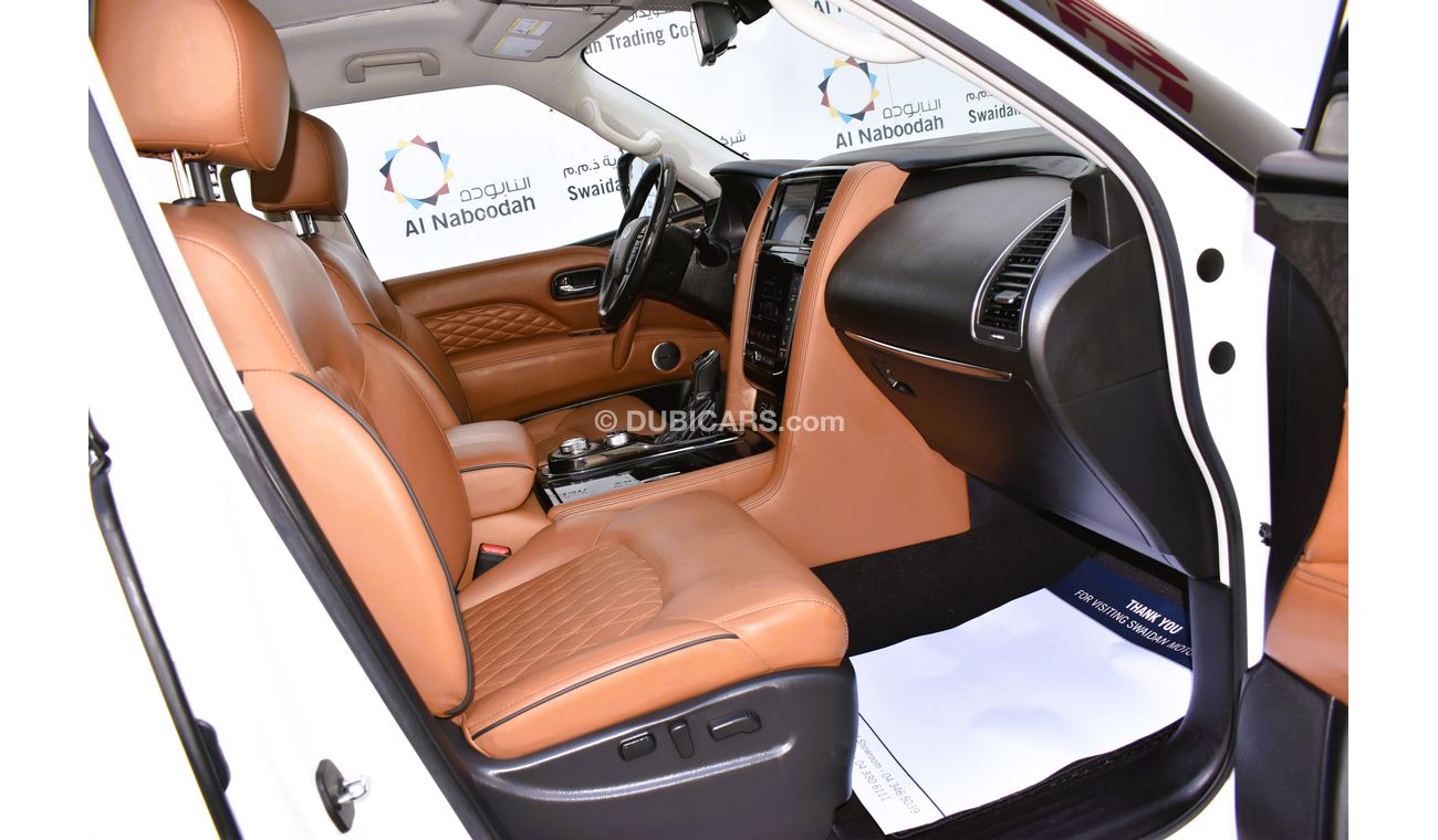 إنفينيتي QX80 AED 3359 PM | LUXURY 5.6L V8 4WD GCC DEALER WARRANTY