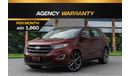 Ford Edge Sport | 1,860 P.M  | 0% Downpayment | Agency Warranty!