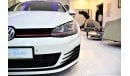 Volkswagen Golf Full Service History AMAZING 2015 Model!! in Fresh White (ORIGINAL PAINT)