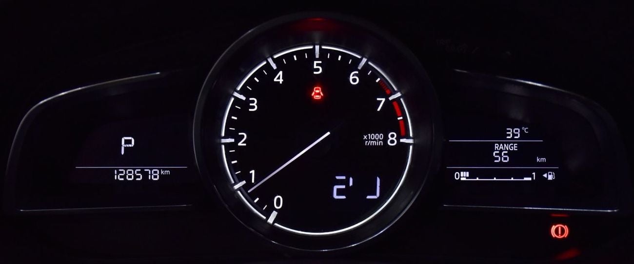 Mazda 3 EXCELLENT DEAL for our Mazda 3 ( 2017 Model ) in Red Color GCC Specs