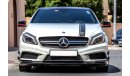 مرسيدس بنز A 45 AMG 2015 GCC under Warranty with Zero Down-Payment.