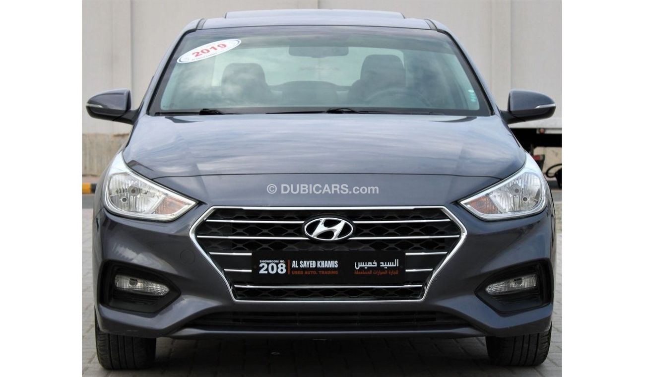 Hyundai Accent Hyundai Accent 2019 GCC No. 1 full option in excellent condition without accidents, very clean from
