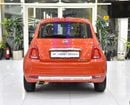 Fiat 500 EXCELLENT DEAL for our Fiat 500 Dolcevita ( 2024 Model ) in Orange Color GCC Specs