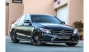 مرسيدس بنز C200 AMG 2016 GCC under Warranty with Zero Downpayment.