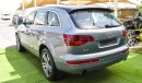 Audi Q7 2009 GCC model, leather panorama, cruise control, alloy wheels, sensors, leather rear spoiler, in ex