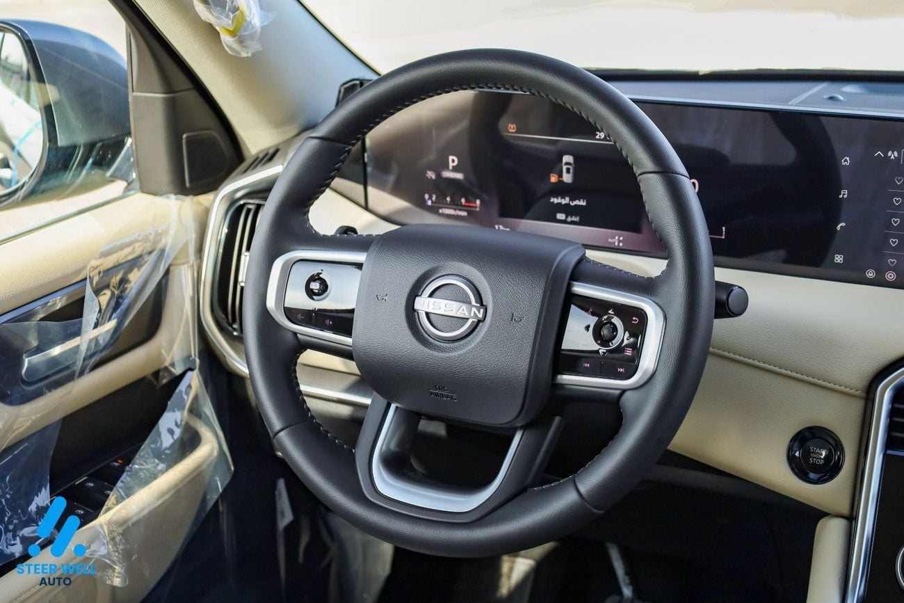 Nissan Patrol LE T2 3.5L V6 AWD 9AT 2026 | 8-Seater | Power Tailgate | 18” Alloy Wheels | Full Safety