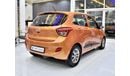 Hyundai Grand i10 EXCELLENT DEAL for our Hyundai Grand i10 1.2L ( 2016 Model ) in Orange Color GCC Specs