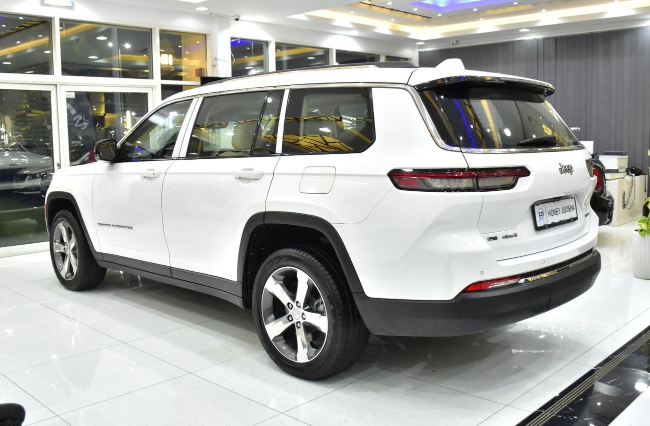 جيب جراند شيروكي EXCELLENT DEAL for our Jeep Grand Cherokee L 4x4 Limited ( 2021 Model ) in White Color GCC Specs