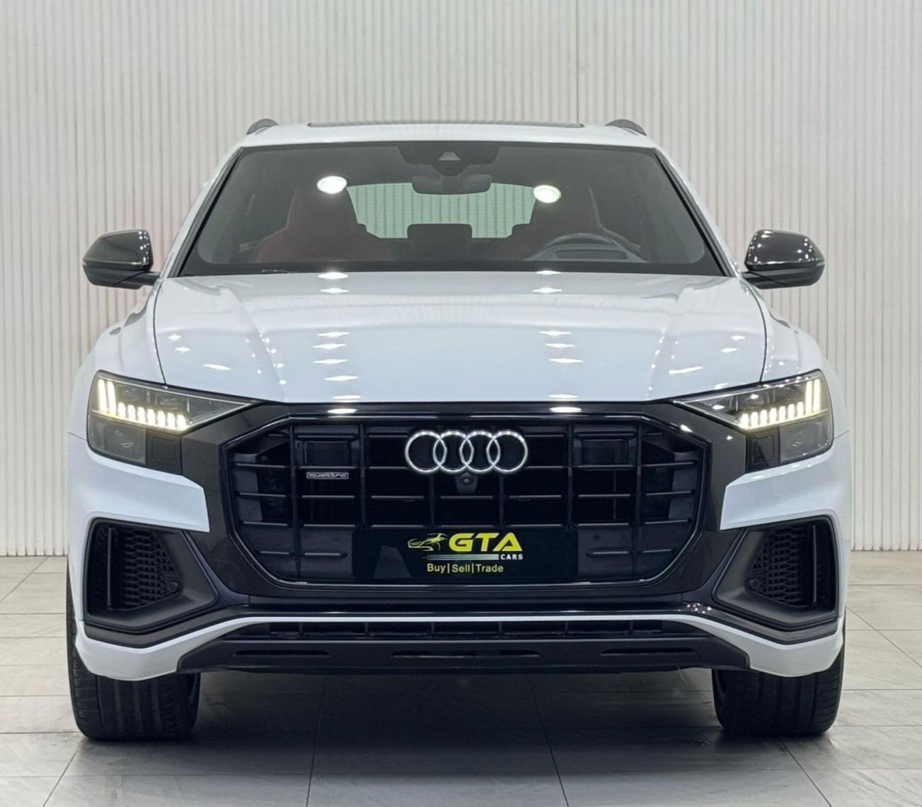 أودي Q8 55 TFSI quattro S Line 3.0L 2021 Audi Q8 S-Line 55TFSI Quattro, 2026 Audi Warranty + Service Pack, F