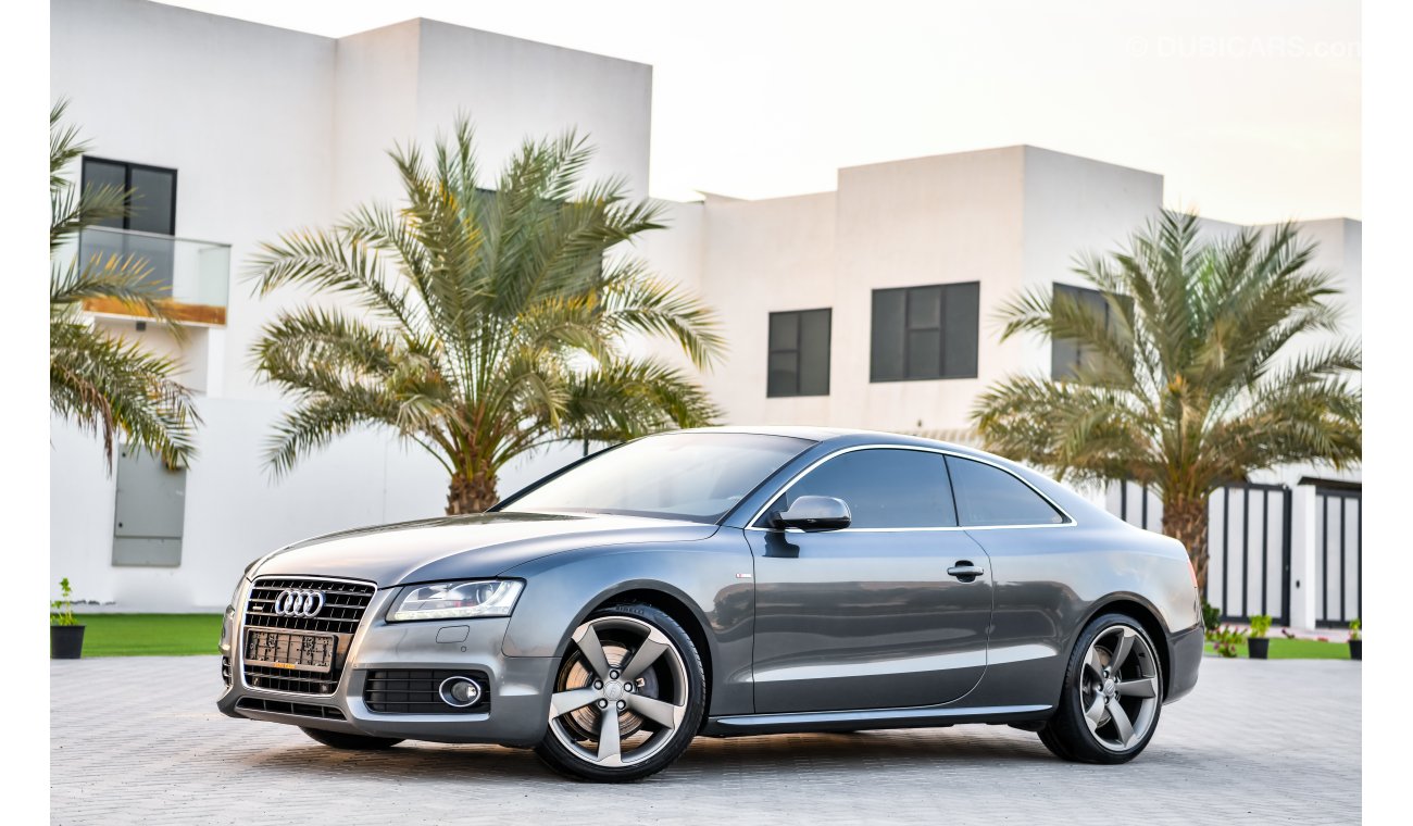 Audi A5 3.2L V6 S-Line  - 2013 - Under Warranty - AED 1,253 per month - 0% Downpayment