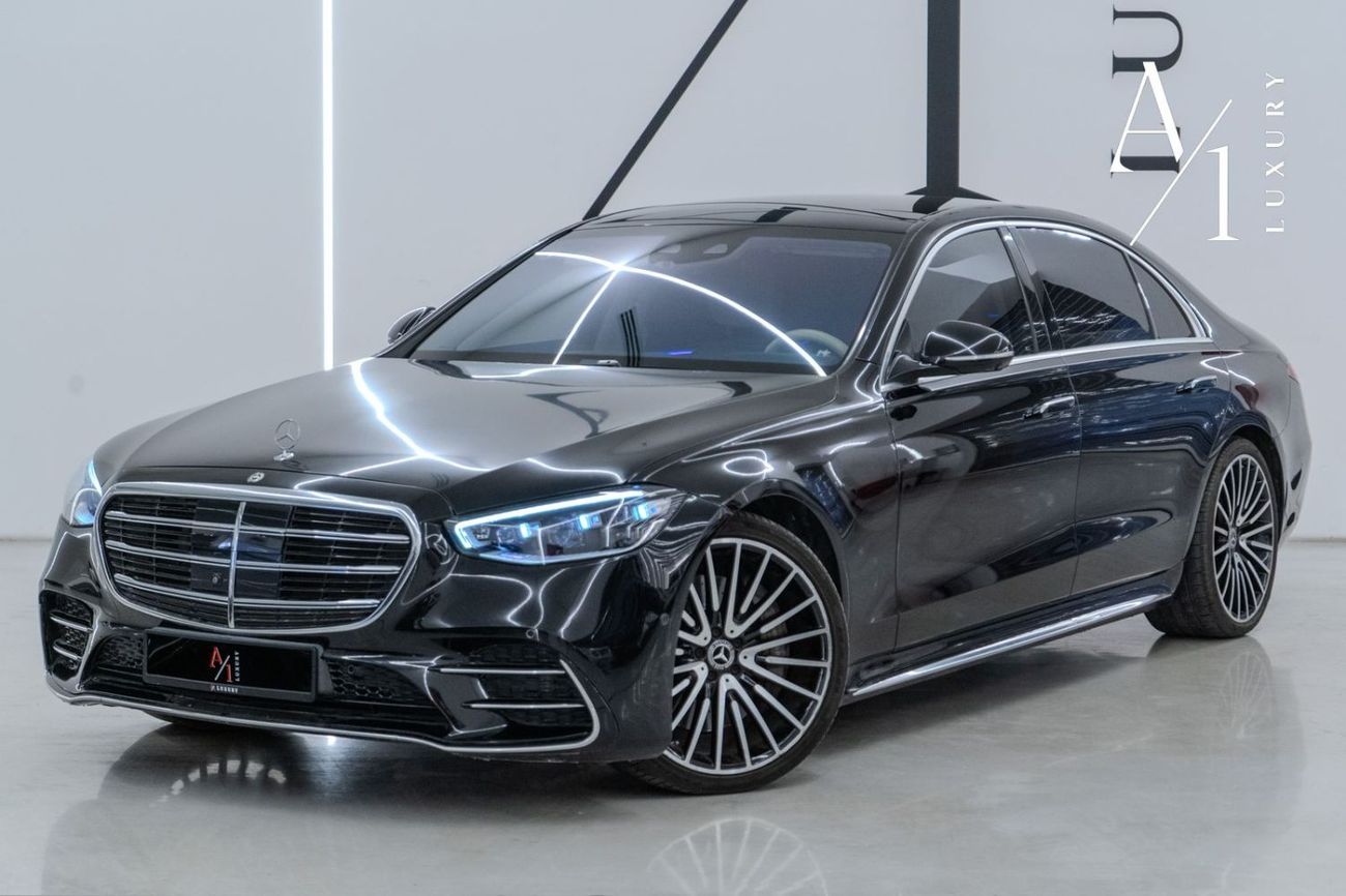 Mercedes-Benz S 500 4MATIC 3.0L 2021 Mercedes Benz S500 4MATIC, Warranty, Full Service History, Fully Loaded, GCC
