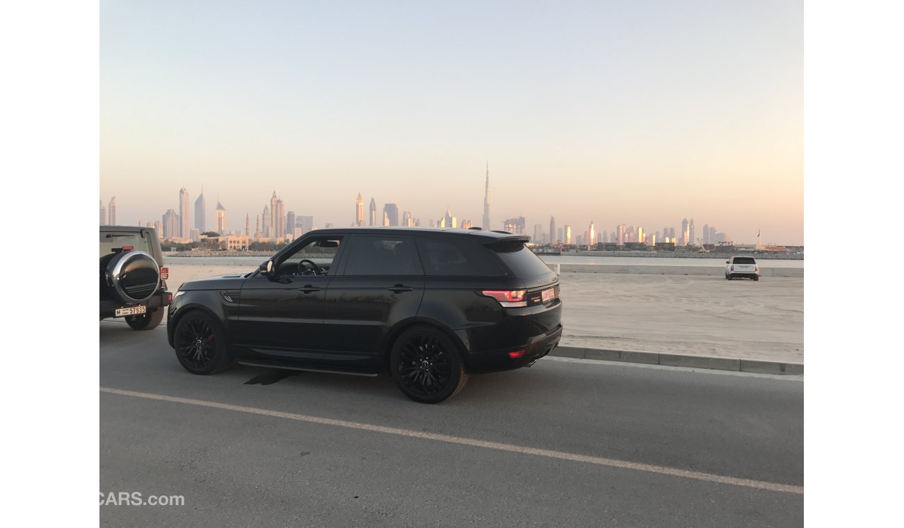 Land Rover Range Rover Sport Supercharged Red leather trim.  I bought this GCC spec car with 910km showroom