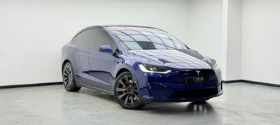 تسلا موديل اكس PLAID 2024 Tesla Model X Plaid, Tesla Warranty+Full Tesla Service History, GCC Specs.