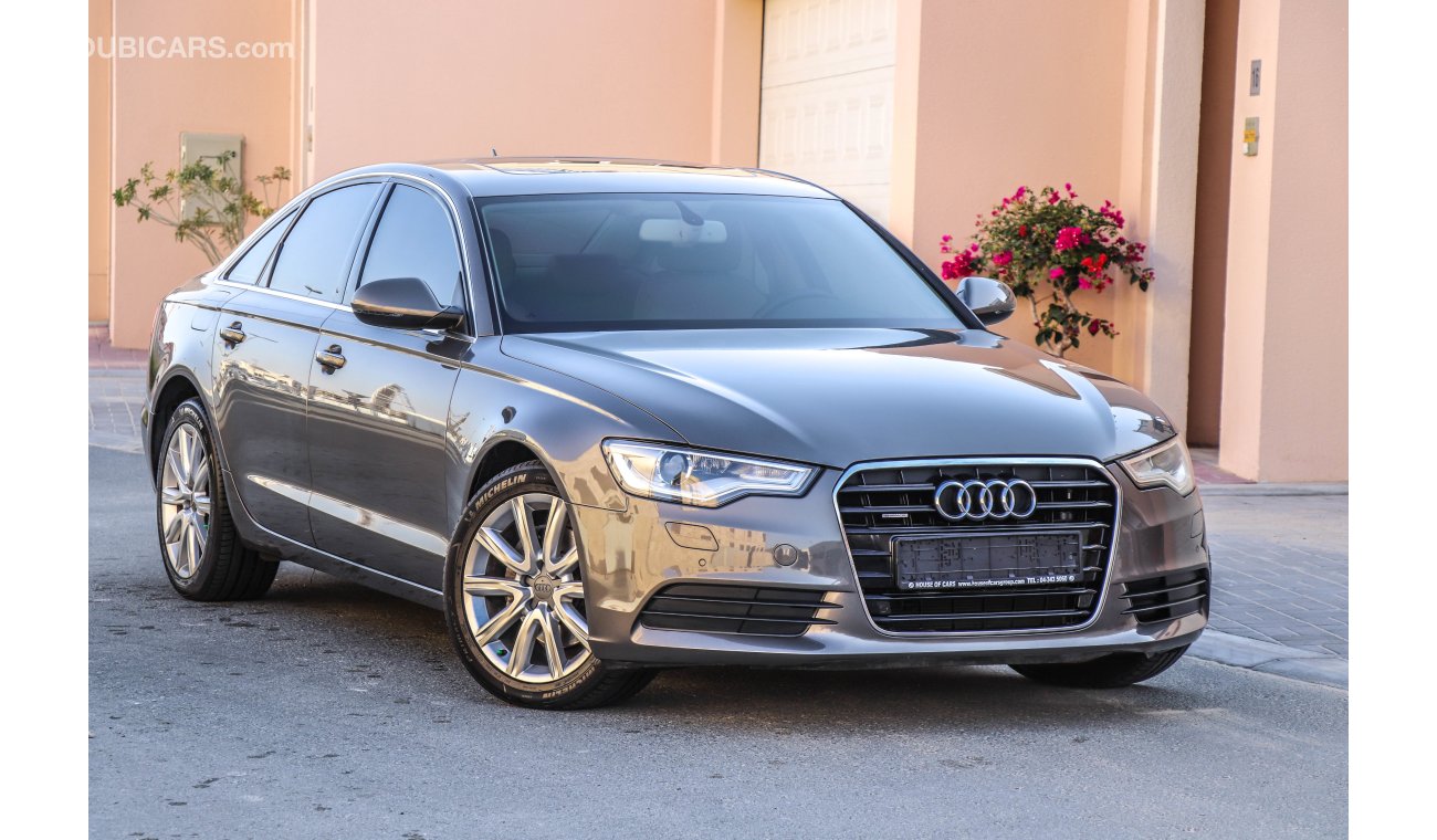 Audi A6 V6 2013 GCC under Warranty with Zero downpayment.