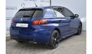 Peugeot 308 1.6L GT LINE 2018 GCC SPECS WITH AGENCY WARRANTY