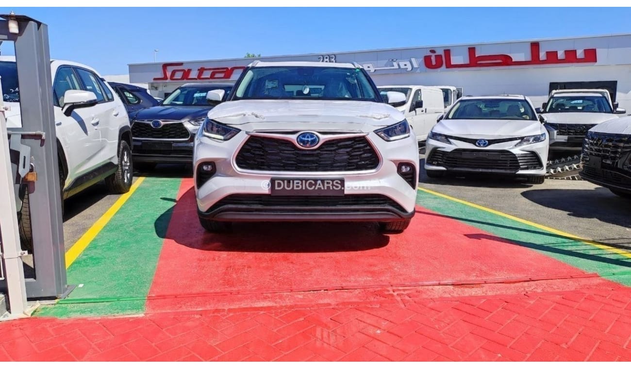 Toyota Highlander T- Highlander GLE 2023 White/gray 2.5L Hybrid, SUV, 4WD. ( for local registration +10%)