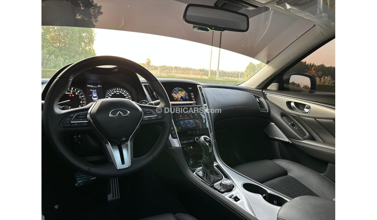 Infiniti Q50 2023 Q-50 S V6 GCC// 3 YEARS WARRANTY AND SERVICE CONTRACT// ORGINAL PAINT// 2KEYS
