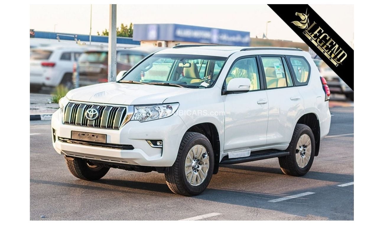 تويوتا برادو 2021 Toyota Prado 4.0L GXR V6 - White inside Beige - Bulk Stock Available | Export Outside GCC