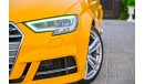 Audi S3 2,446 P.M | 0% Downpayment | Full Option | Magnificent Condition!