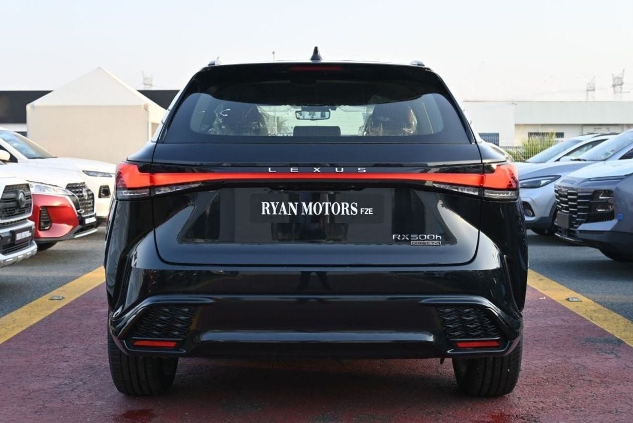 لكزس RX 500h Lexus RX500h F-Sport 2.4L, In-line 4-cylinder Turbo Hybrid, AWD, CUV Model 2025, Color Black