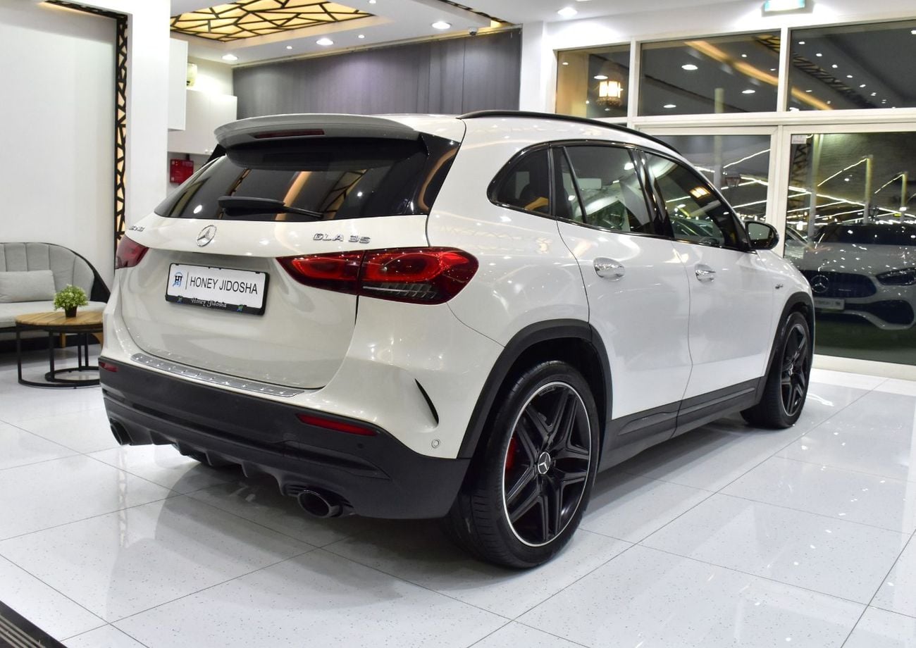 مرسيدس بنز GLA 35 AMG 4MATIC عرض ممتاز لسيارة مرسيدس بنز GLA35 AMG (موديل 2022) باللون الأبيض بمواصفات خليجية
