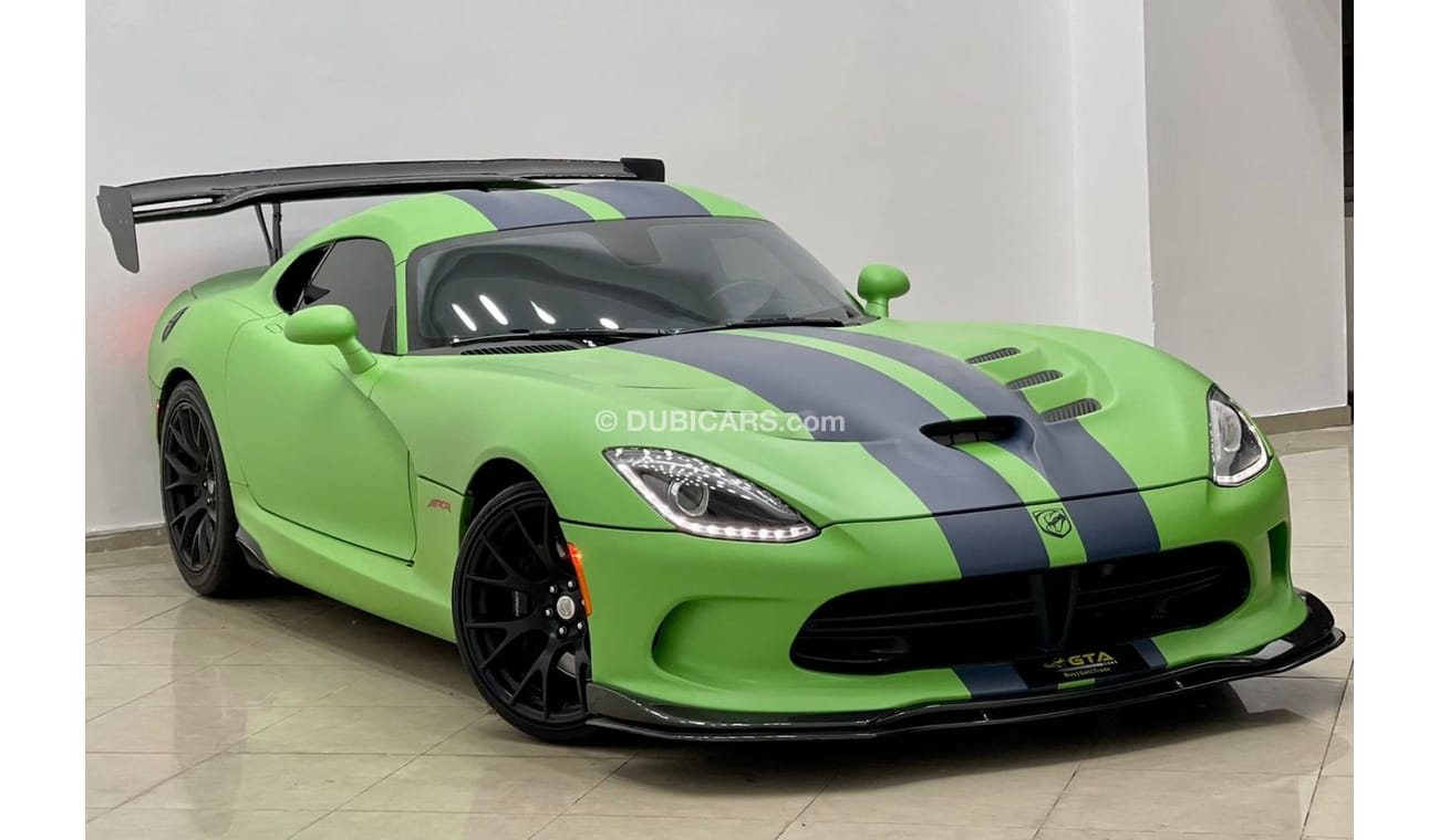 Dodge Viper 2016 Dodge Viper Srt10, Dodge Warranty-Service Contract-Service History, GCC